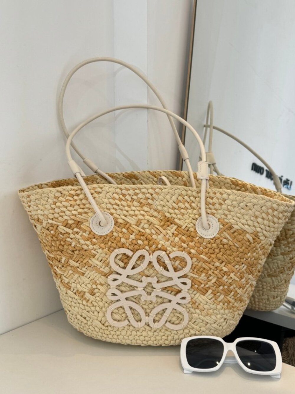 💍LOEWE💍 50x25x28cm straw bag